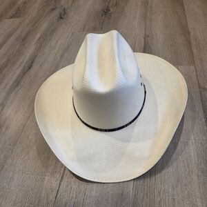 Resistol Mens Cowboy Hat Natural Size 7 1/2  George Strait Corral West Ranchwear
